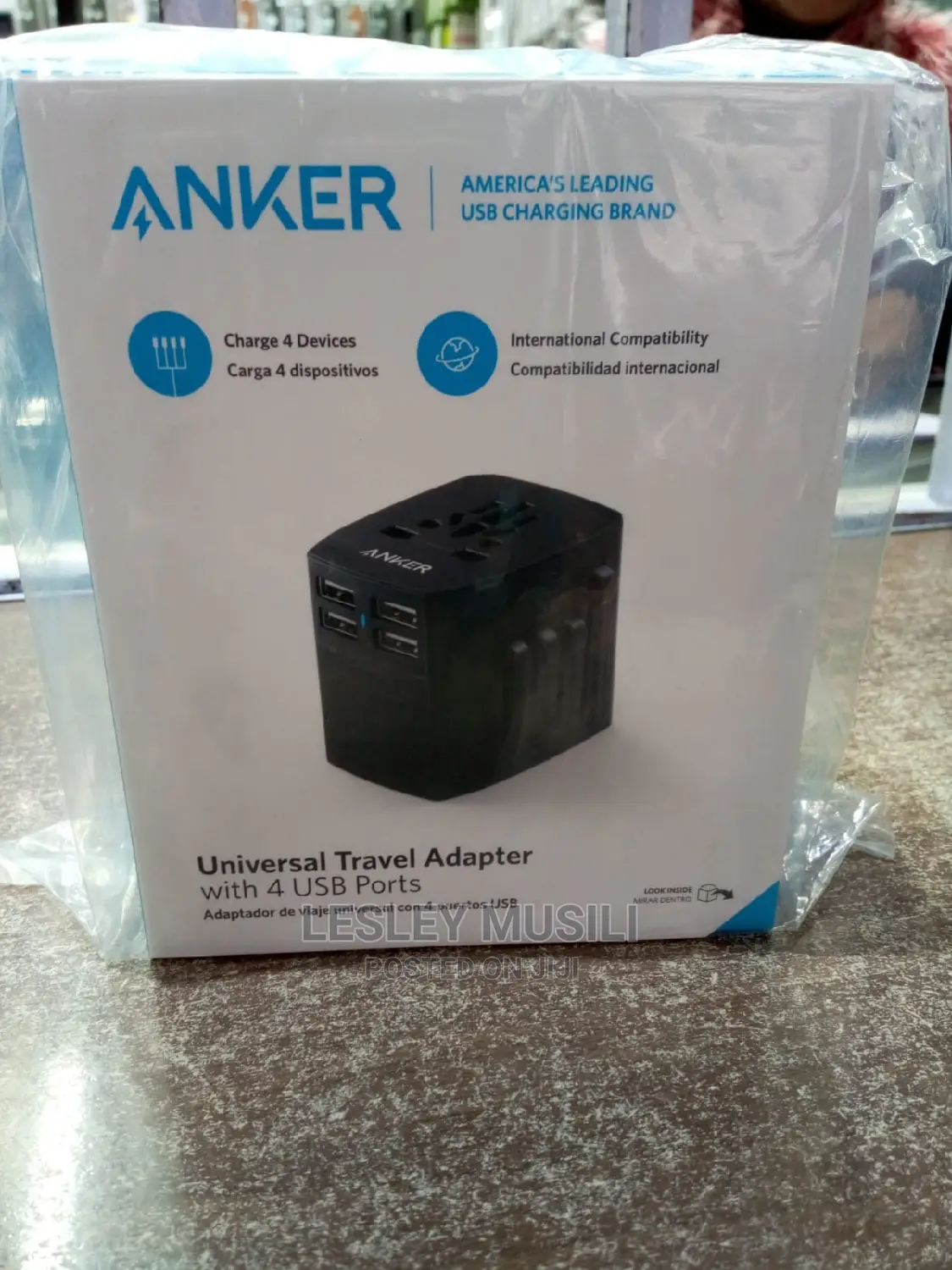 Anker Universal Travel Adapter With 4 USB Ports