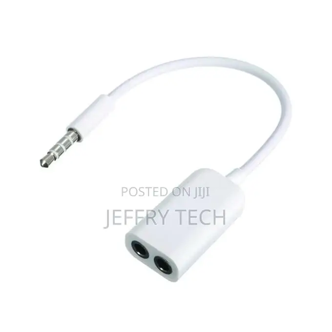 3.5mm Stereo Audio Earphone Splitter Cable Adapter for Appl