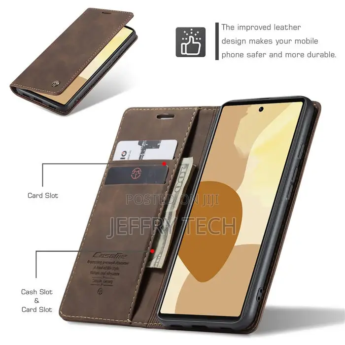 Caseme Google Pixel 6 Pro Wallet Magnetic Case Coffee