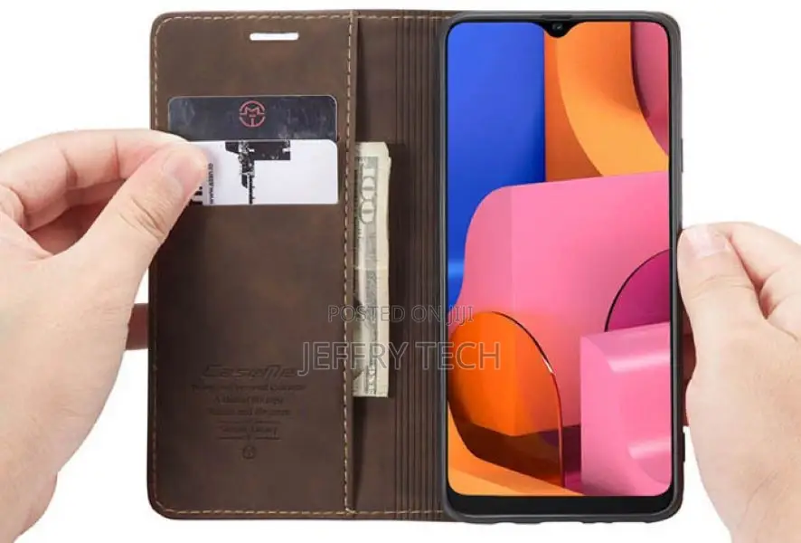Luxury Leather Wallet Case for Samsung Galaxy A20S Cover