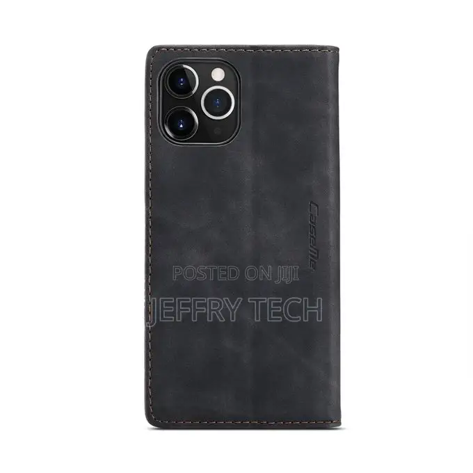 For iPhone 12 Pro Max Caseme-013 Leather Case(Black)