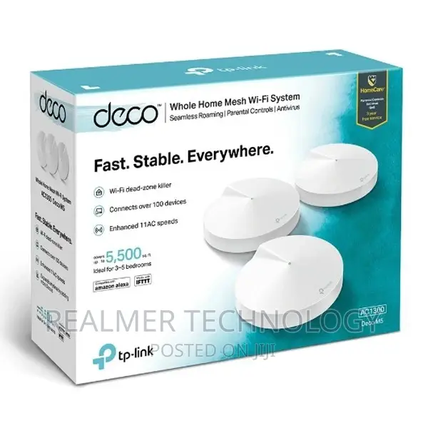 Tp-Link Deco M5 AC1300 Whole Home Mesh Wi-Fi System