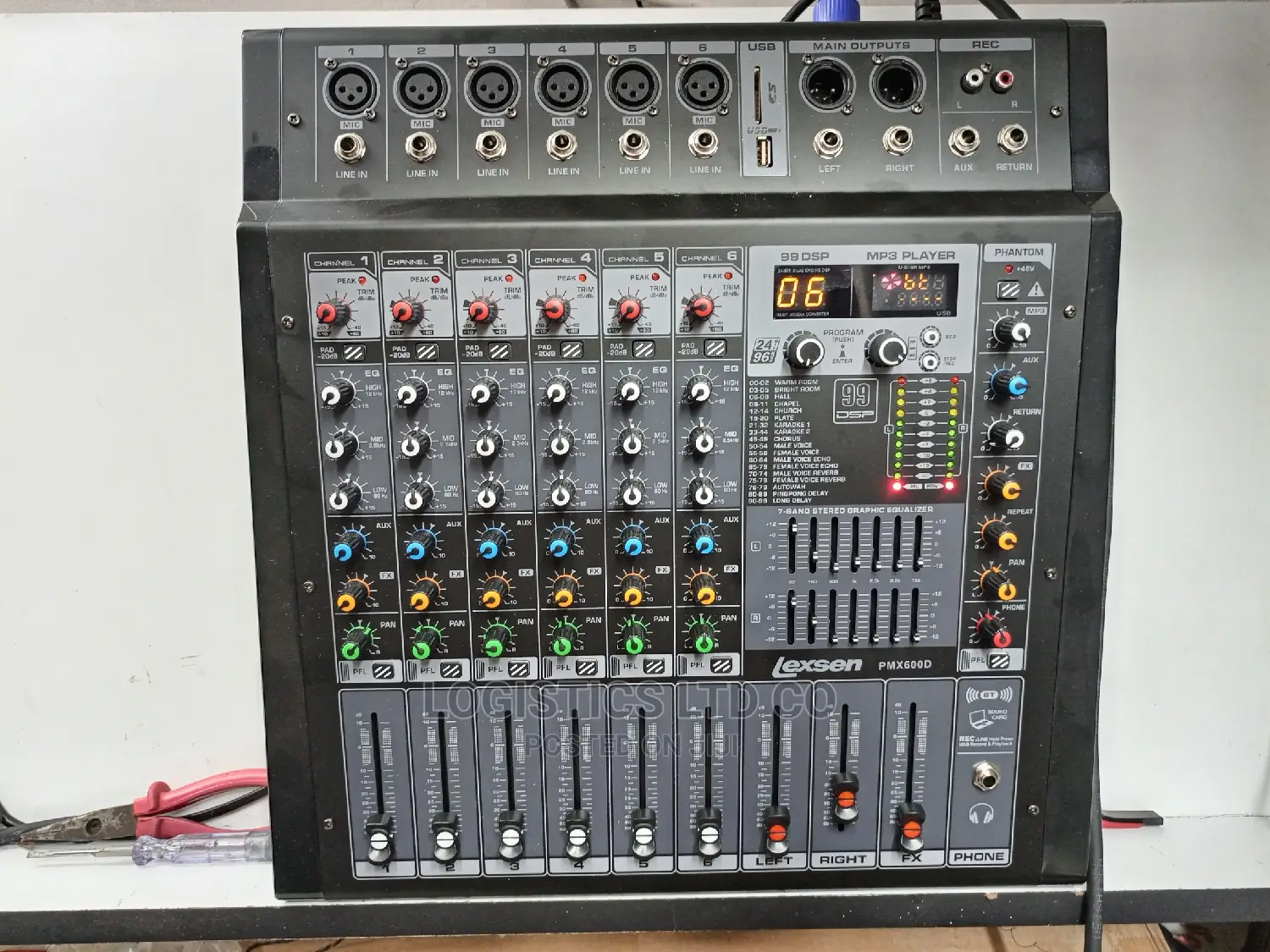 Lexsen Pmx600d 6channel Powered Mixer