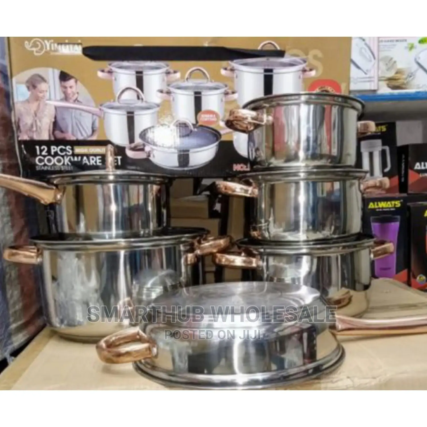 Cookware With Kettle-Yimeitai 12pcs