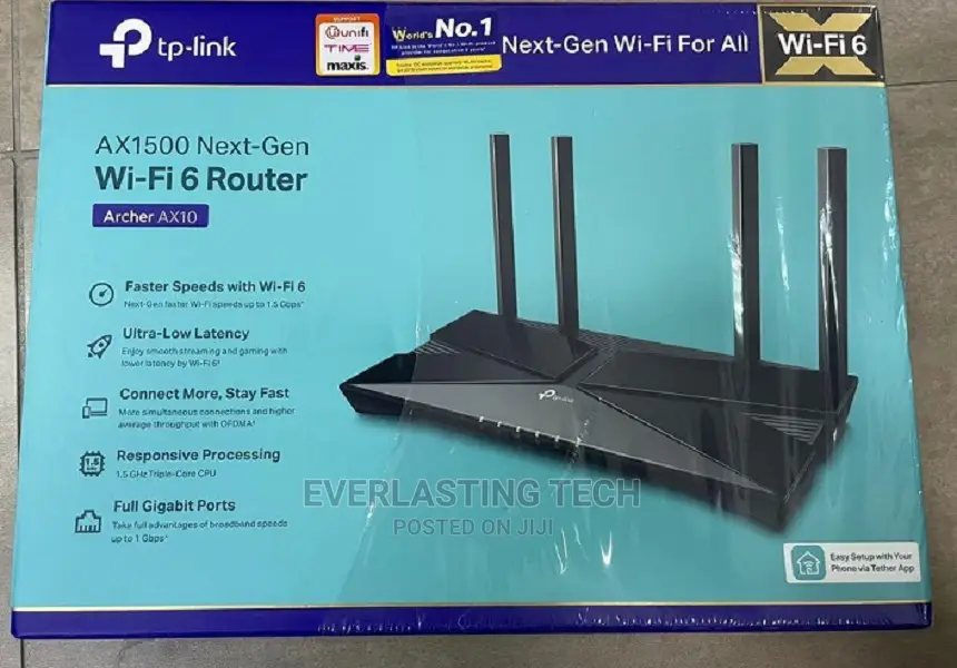 Tp-Link Ax1500 Wi-Fi 6 Router - Tl-Archer Ax10