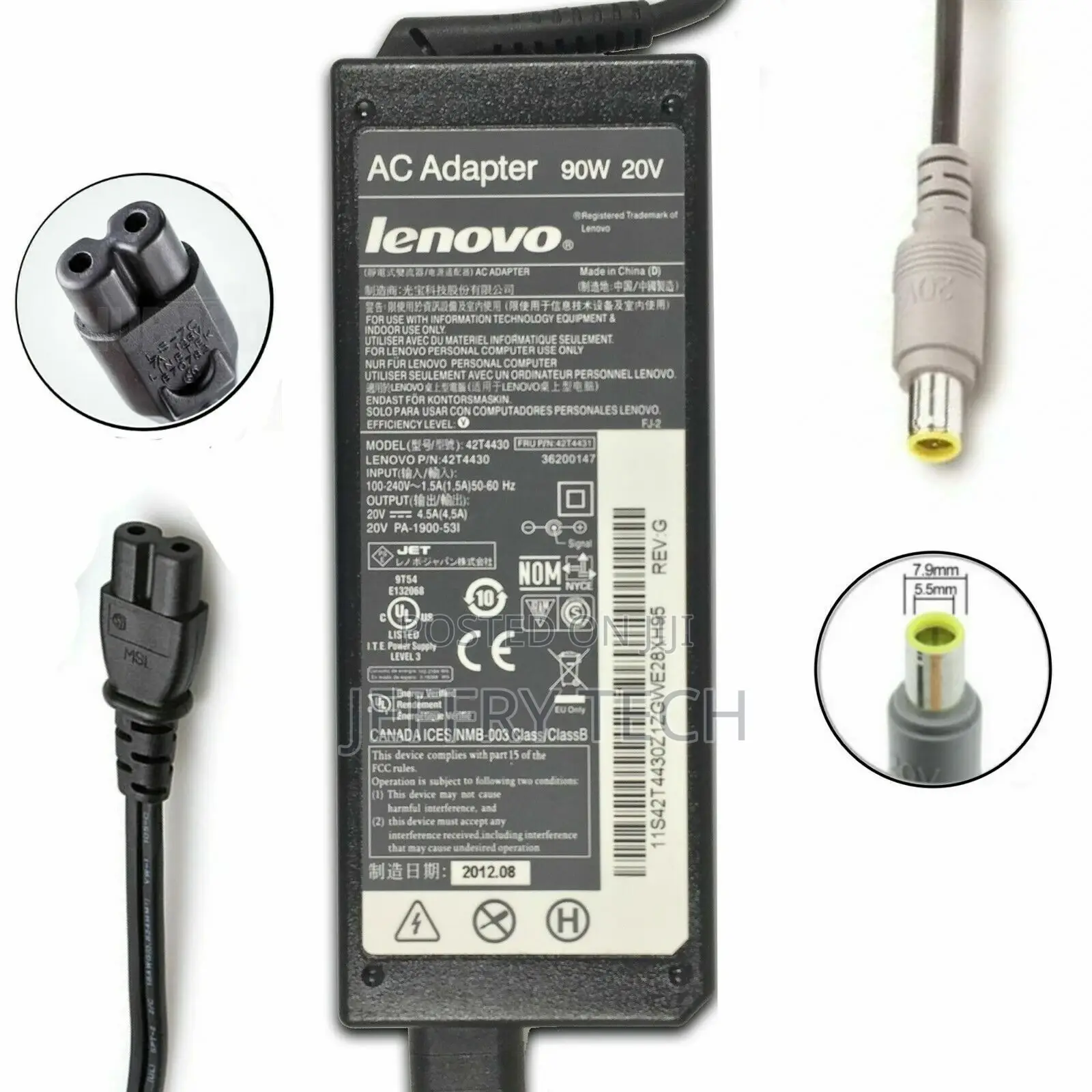 LENOVO Thinkpad T430 T420 T400 T410 T61 T510 AC Charger Powe