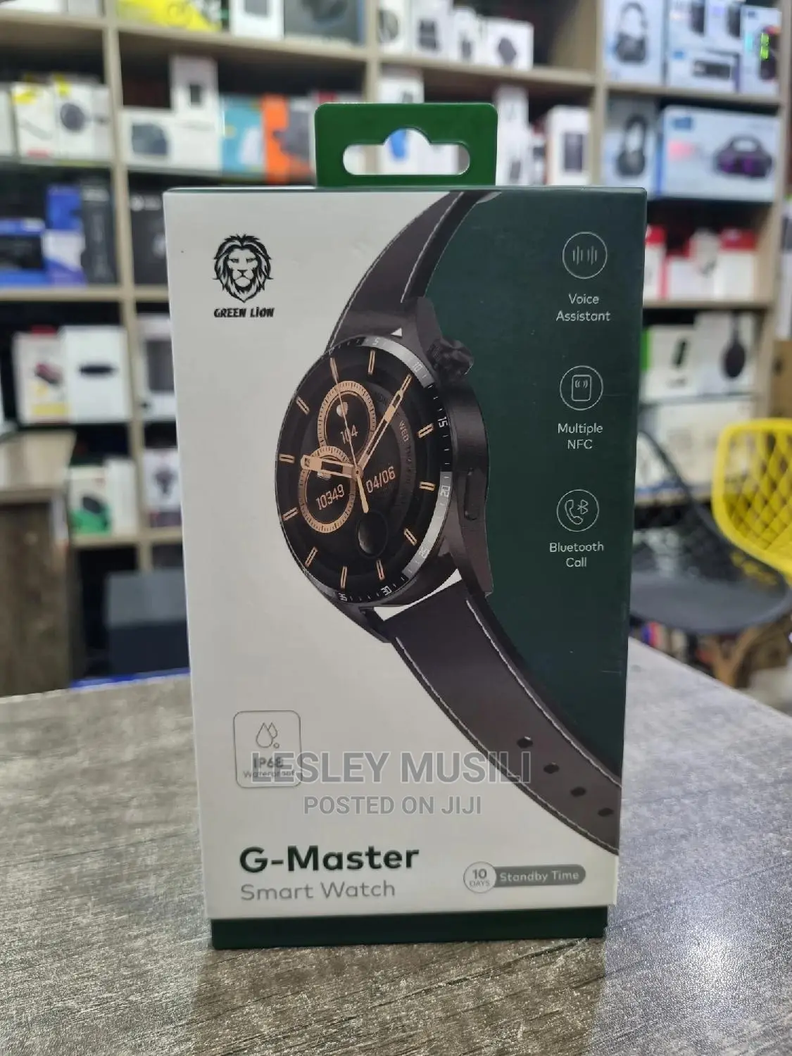 Green G- Master Smart Watch Black