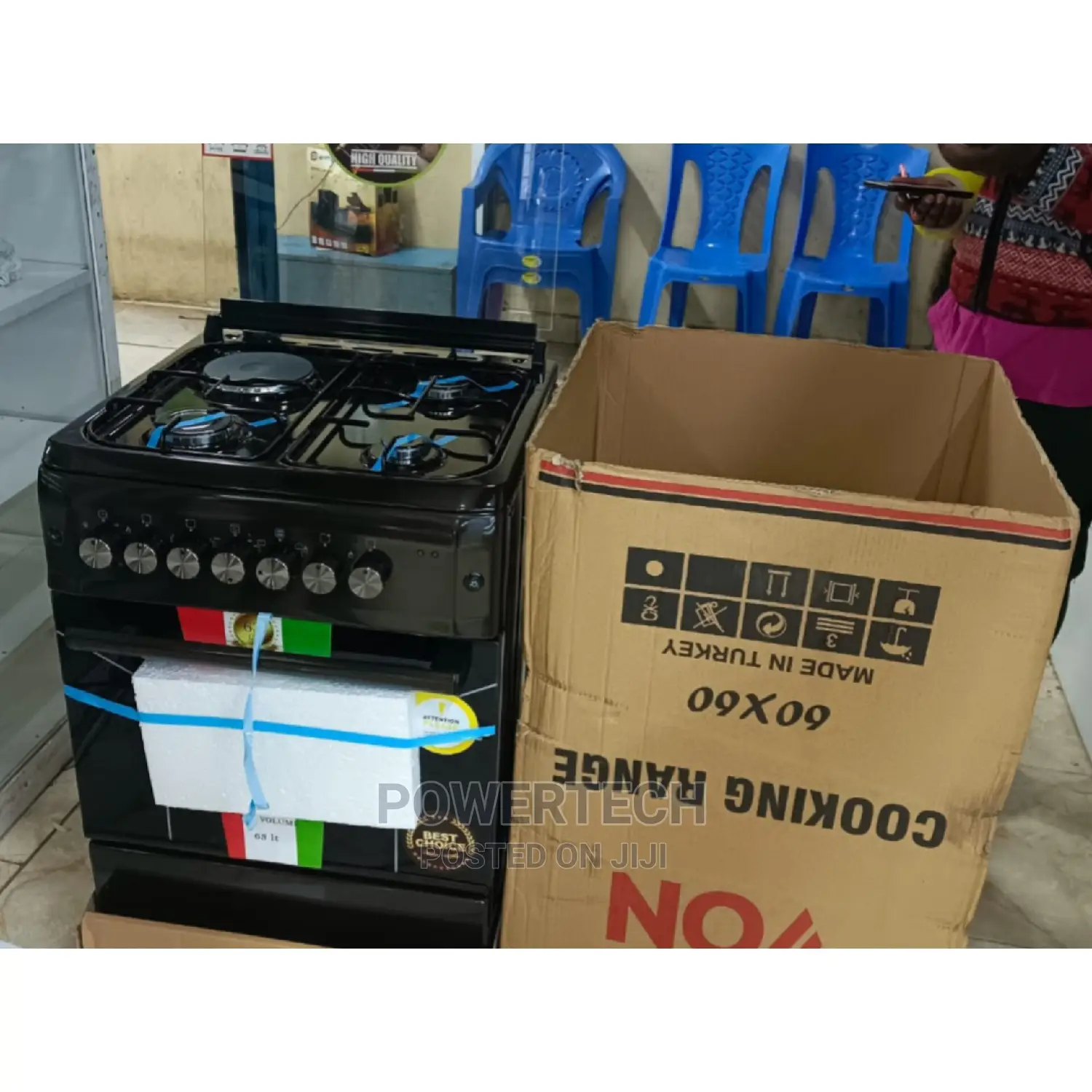 "Von 60*60 3gas 1electric Plate With Electric Oven