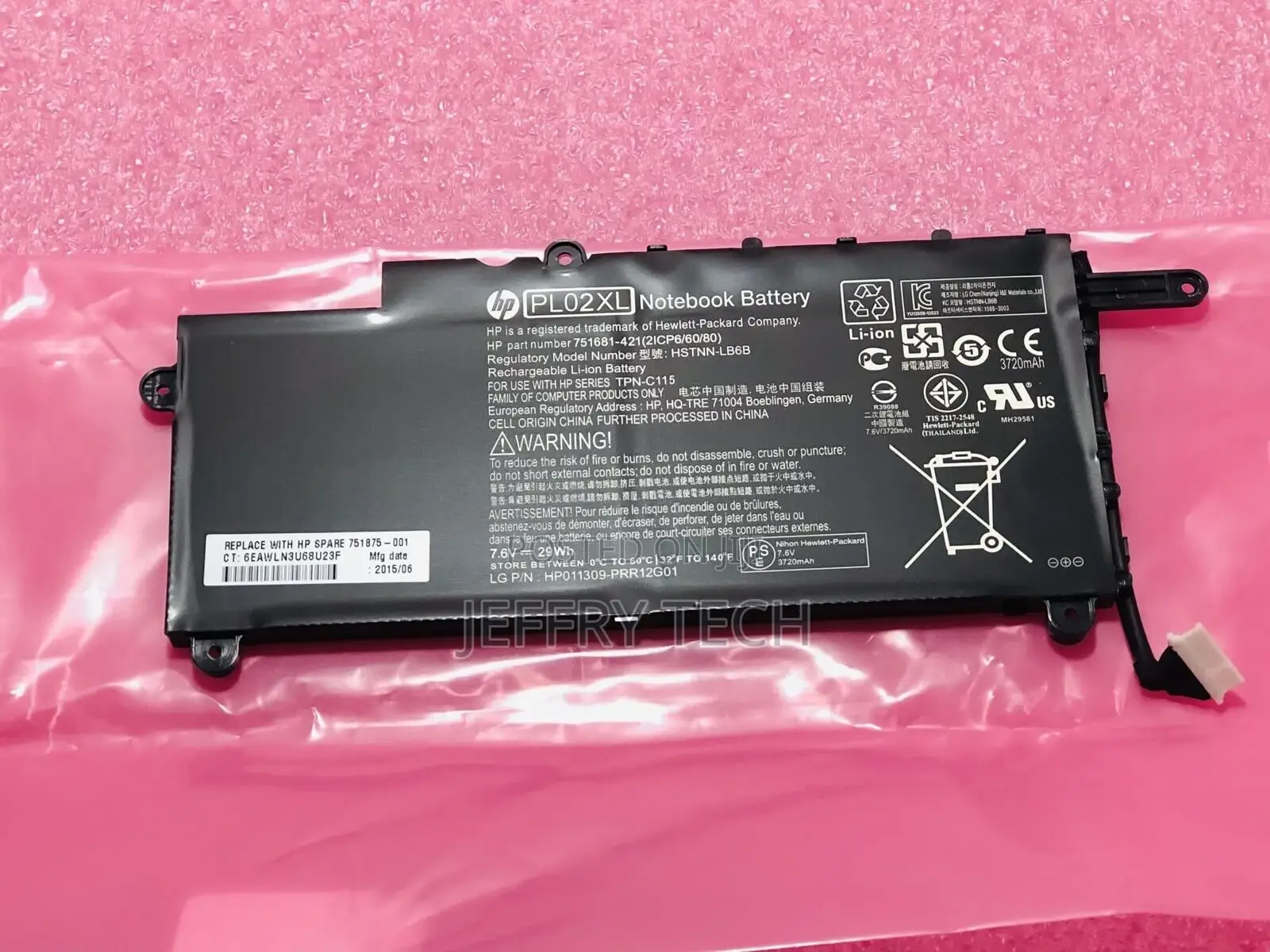 Genuine 29wh PL02XL Battery HP Pavilion 11-N 11 X360 HSTNN-