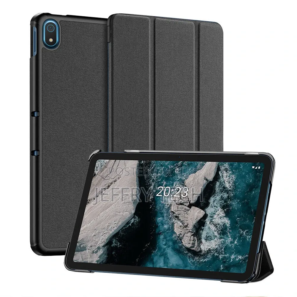 Nokia T21 T10 T20 Pad Case Cover Fashion Leather Smart Stay