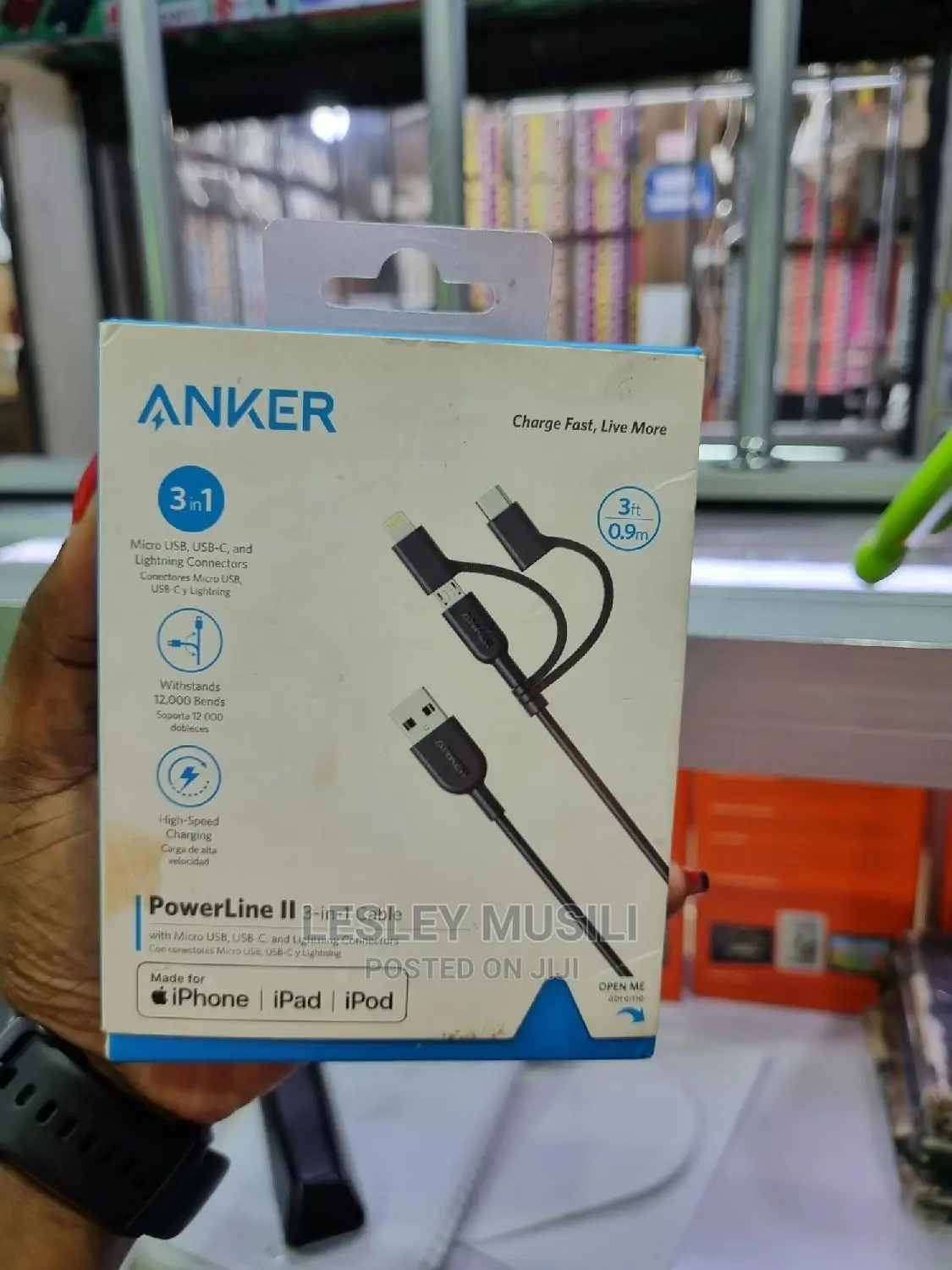 Anker Powerline II USB-A to 3 in 1 Charging Cable