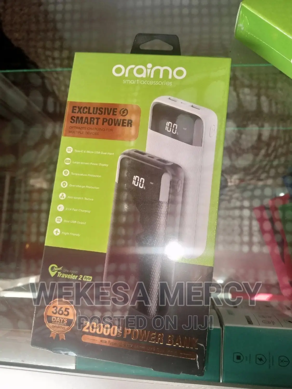 Oraimo Traveller 2 Byte 20000mah Exclusive Smart Power Bank
