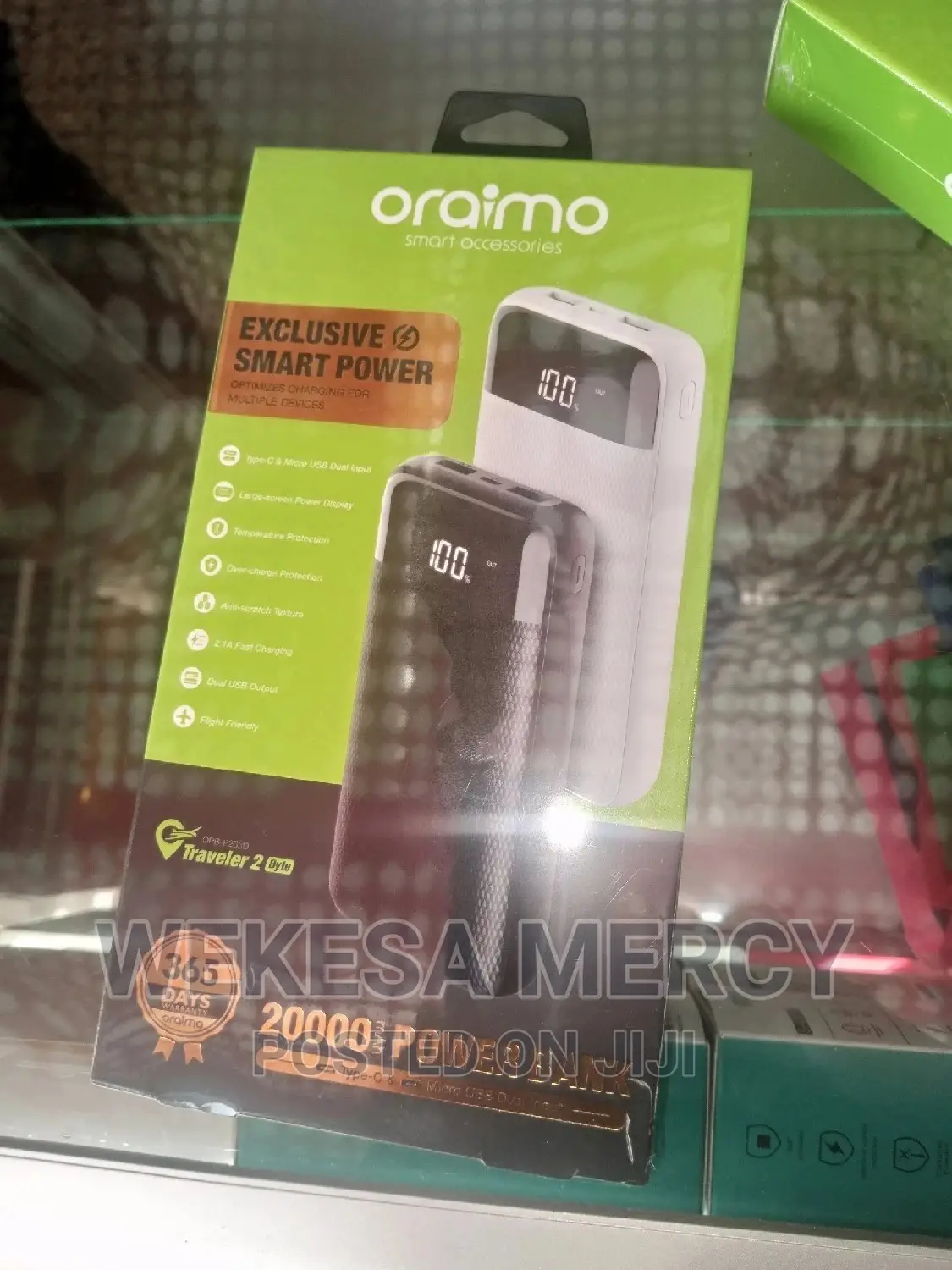 Oraimo Traveller 2 Byte 20000mah Exclusive Smart Power Bank