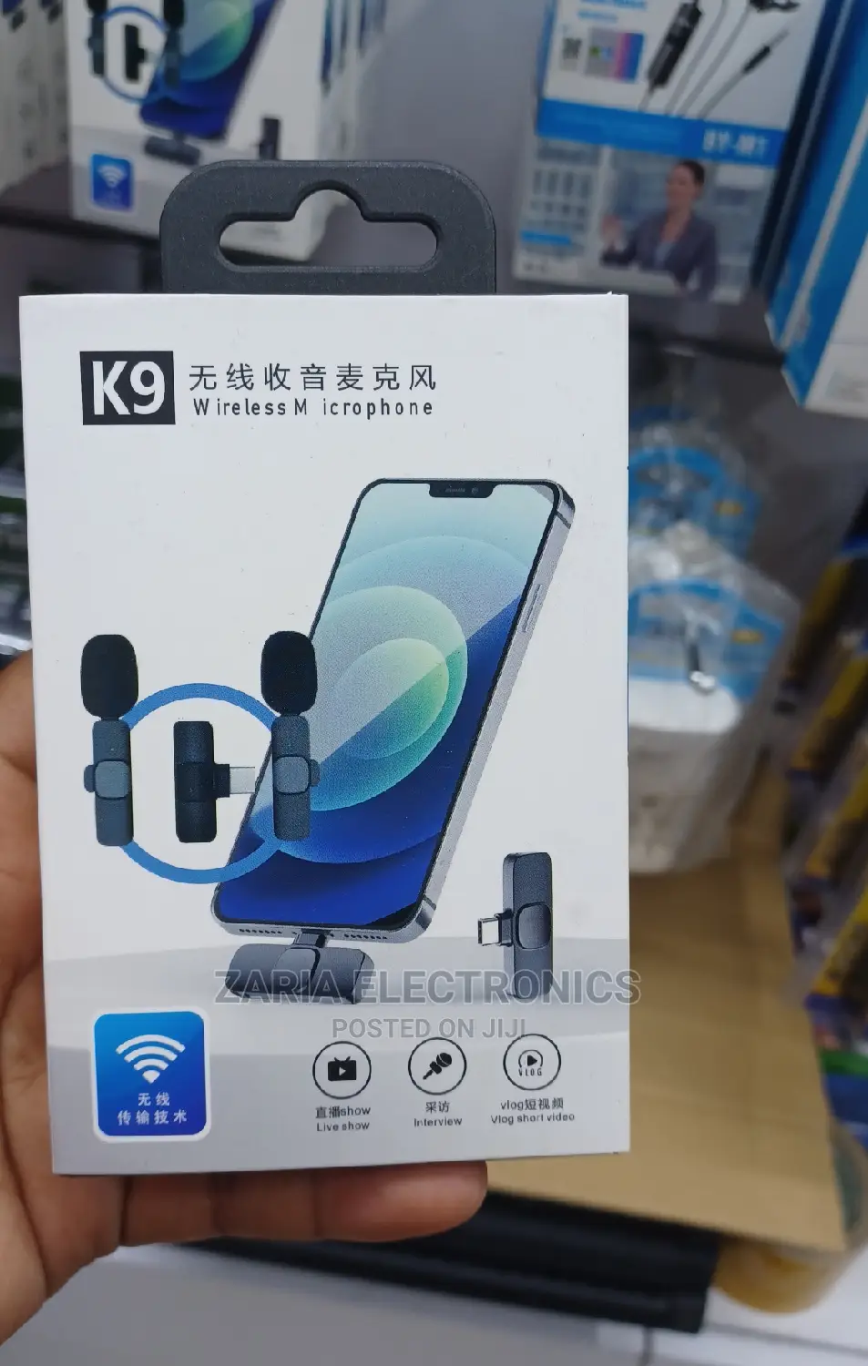 Wireless Double Microphone ,For Interview,Vlog and Shows