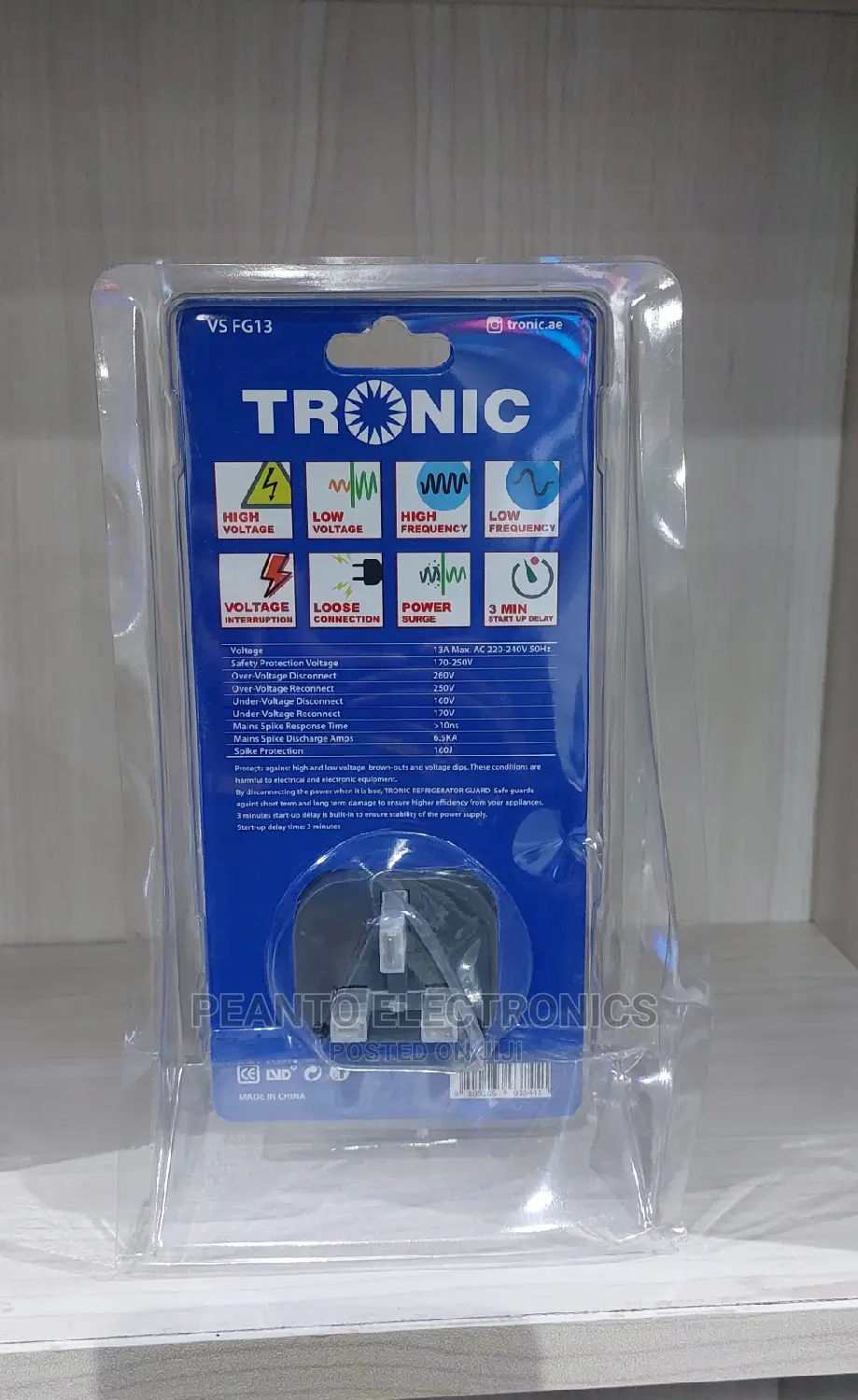 Tronic Fridge Guard Tronic Voltage Surge Protector 13 Amps
