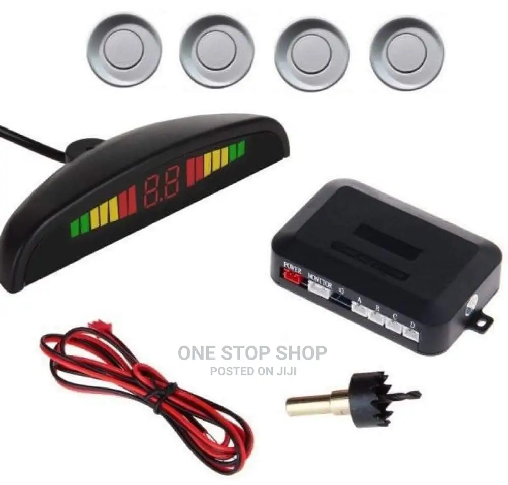 4pc Silver Parking Sensors(Black,White )