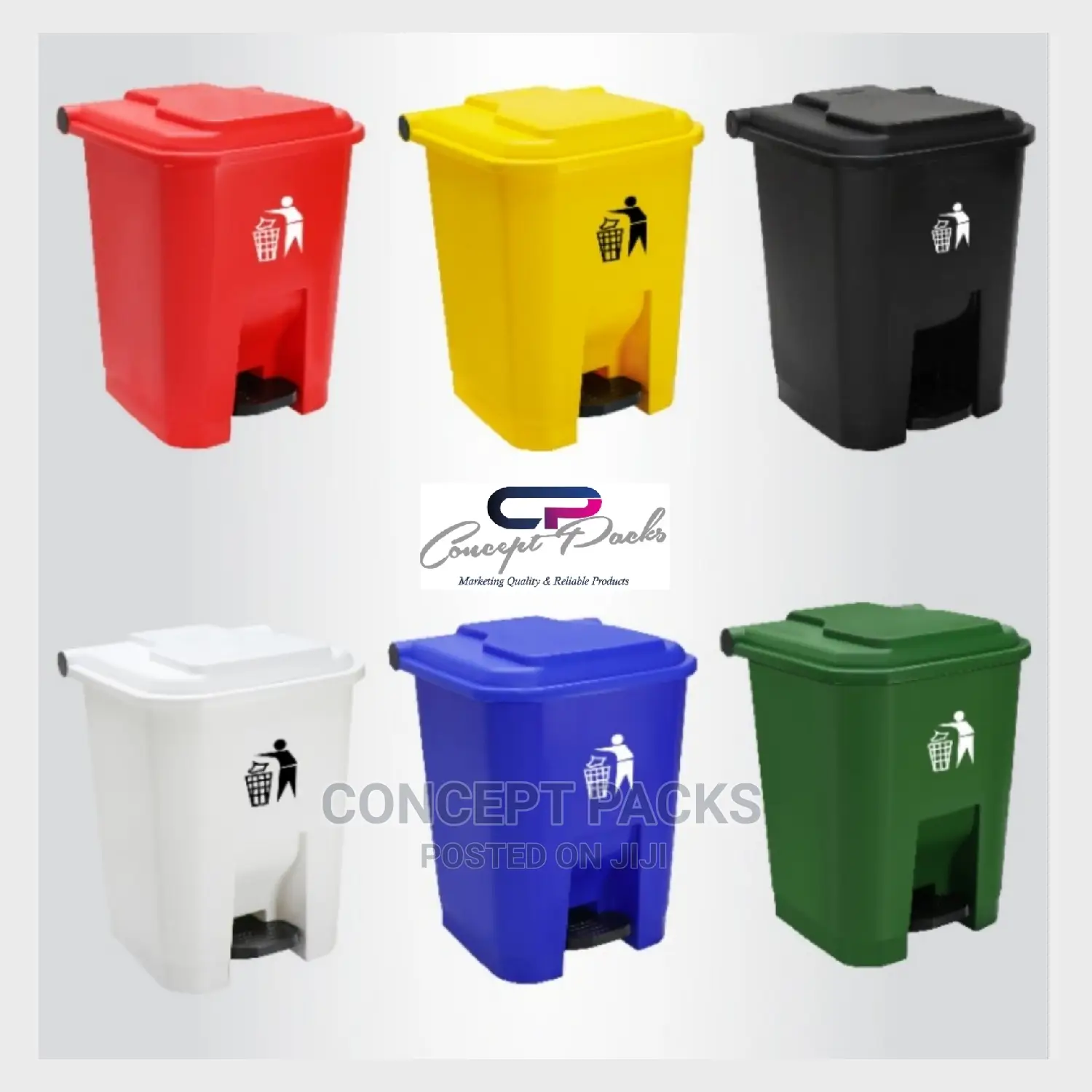 50 Litres Pedal Garbage Bin. Kenpoly