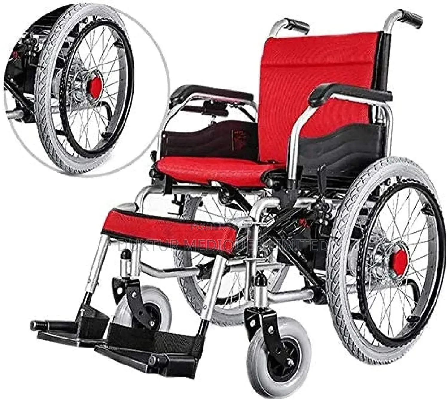Electric Wheelchair Convertible To Manual Max Weight 120kg