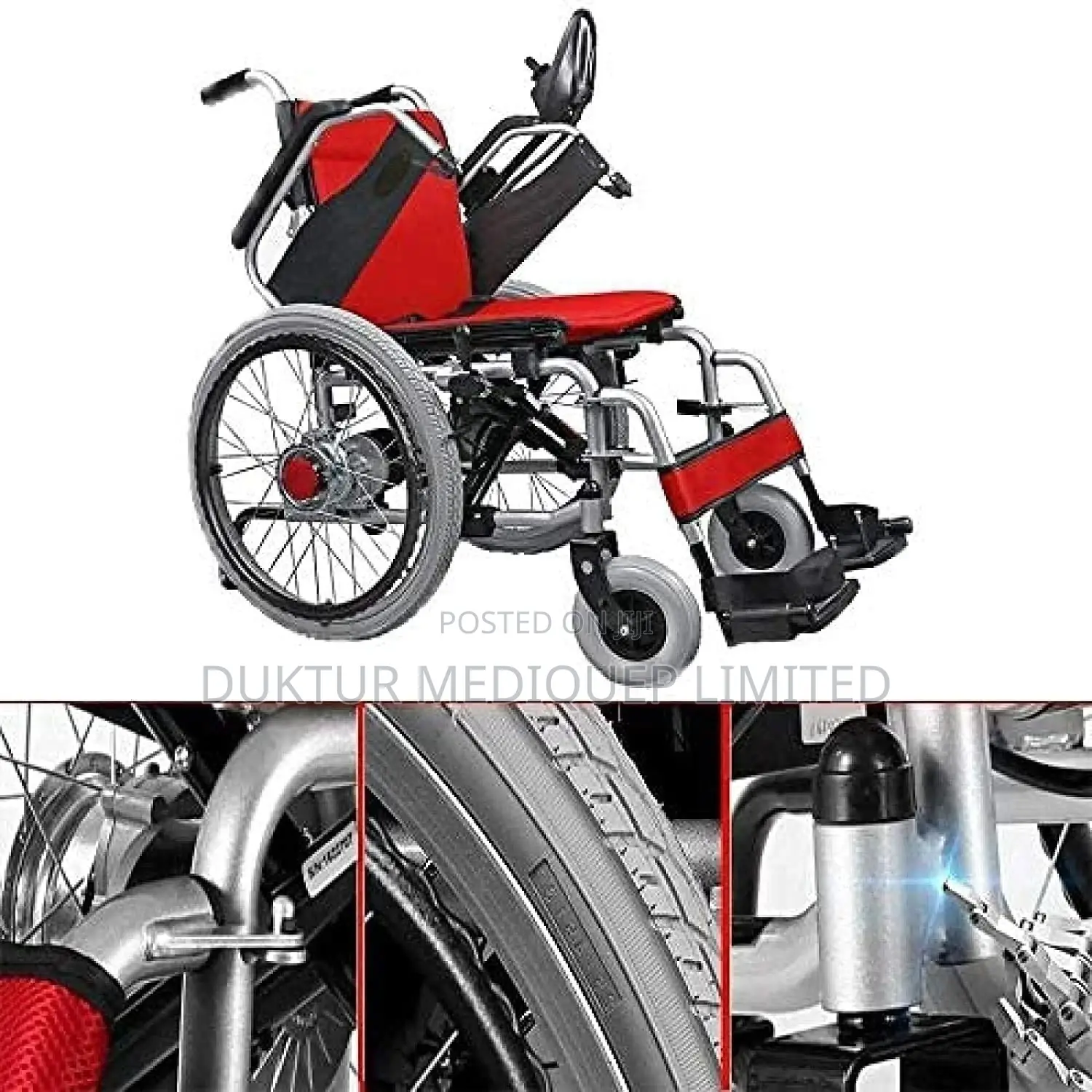 Electric Wheelchair Convertible To Manual Max Weight 120kg