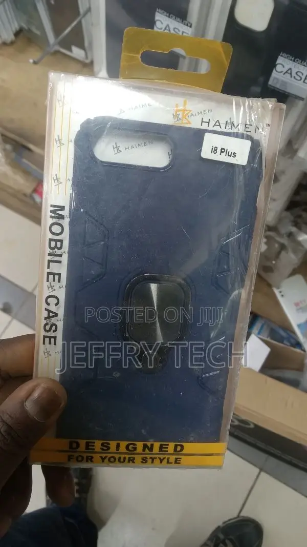 Back Cover Case With Ring Holder for iPhone 8 Plus - Armor