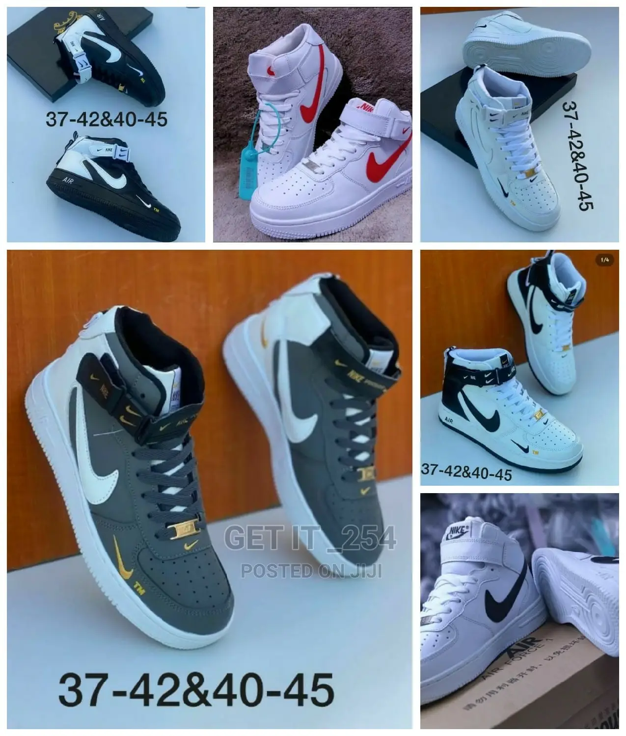 AF 1 Hightops Restocked
Size 36- 