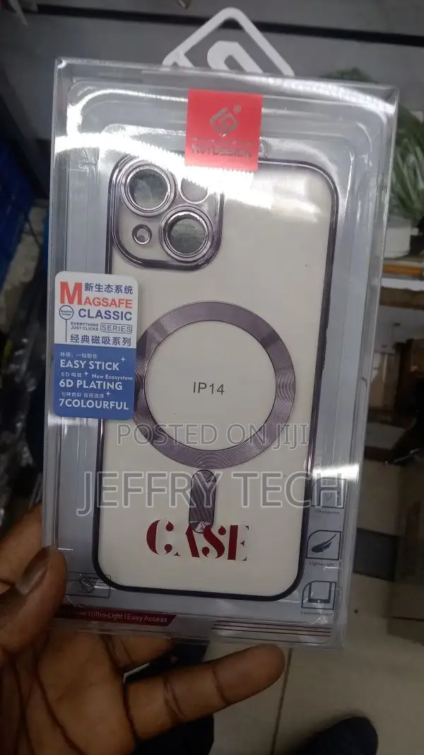 Magsafe Case for Apple iPhone 14 Plating TPU Slim Clear Cove
