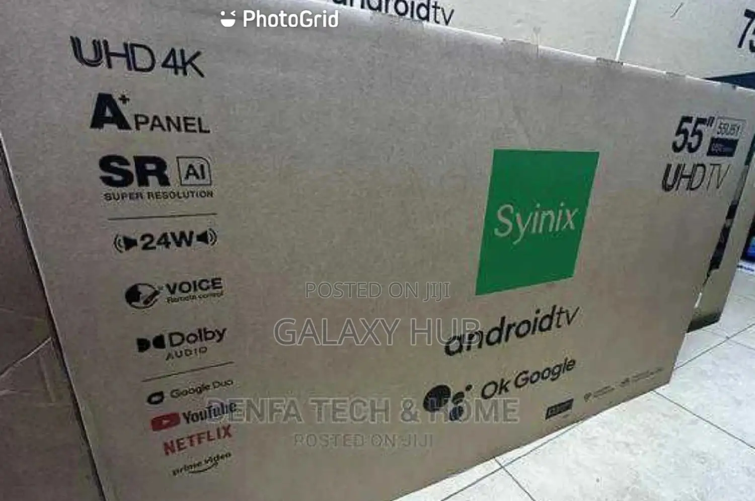55 Inches Syinix -Uhd Android Powered Tv.