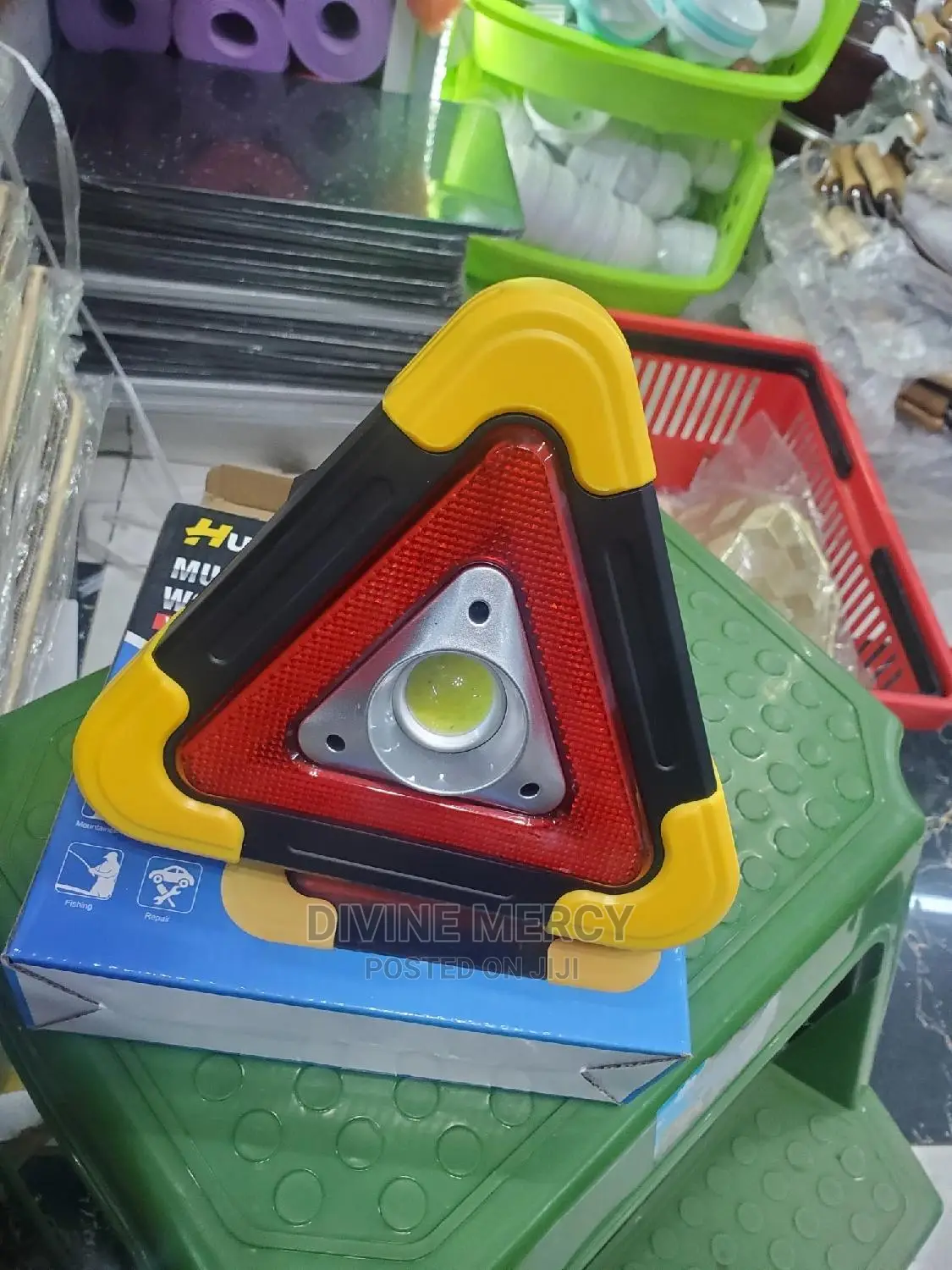Warning Triangle With Lights.