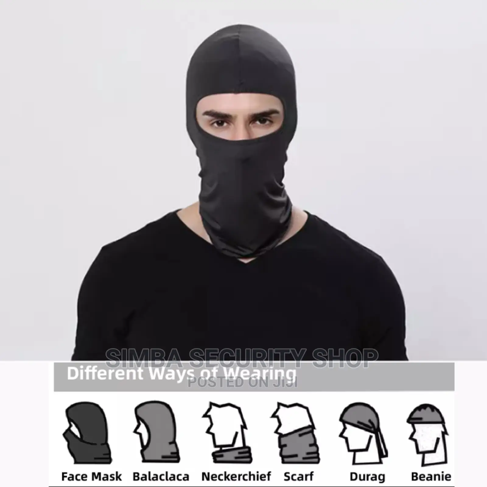 Light Balaclava Full Cover Face Mask Cycling Motorcycle Neck