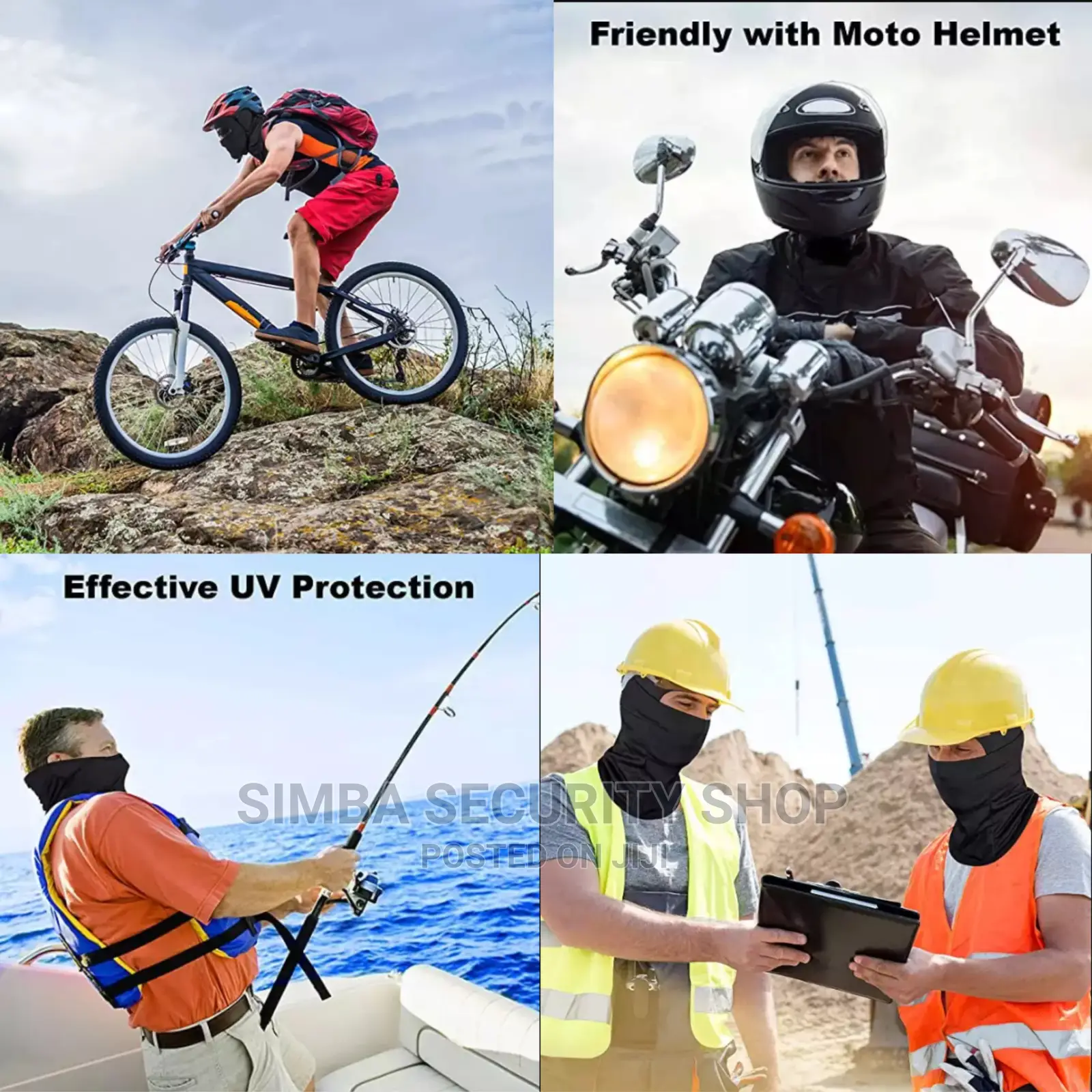 Light Balaclava Full Cover Face Mask Cycling Motorcycle Neck