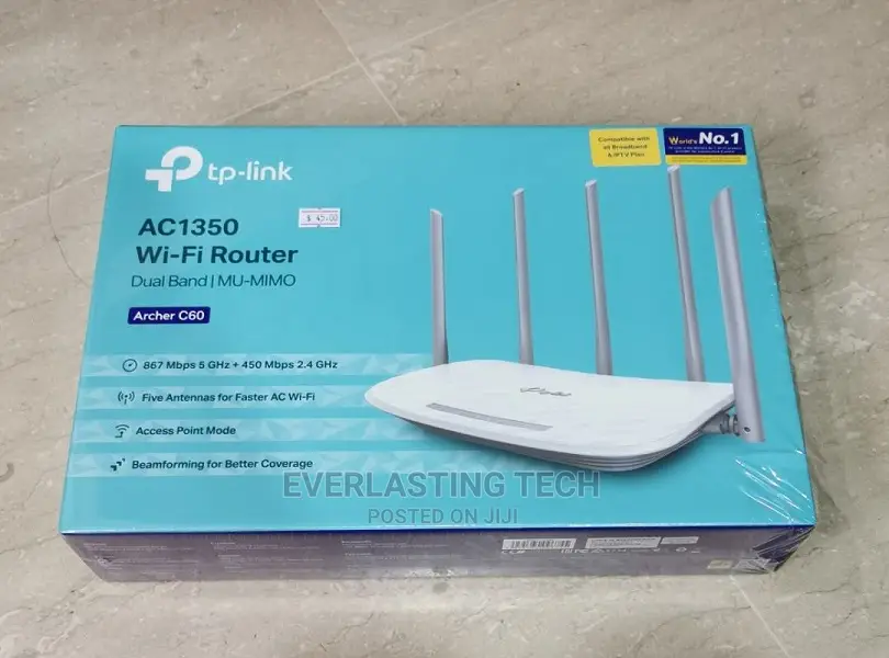Tp-Link AC1350 Wireless Dual Band Router - TL-ARCHER C60