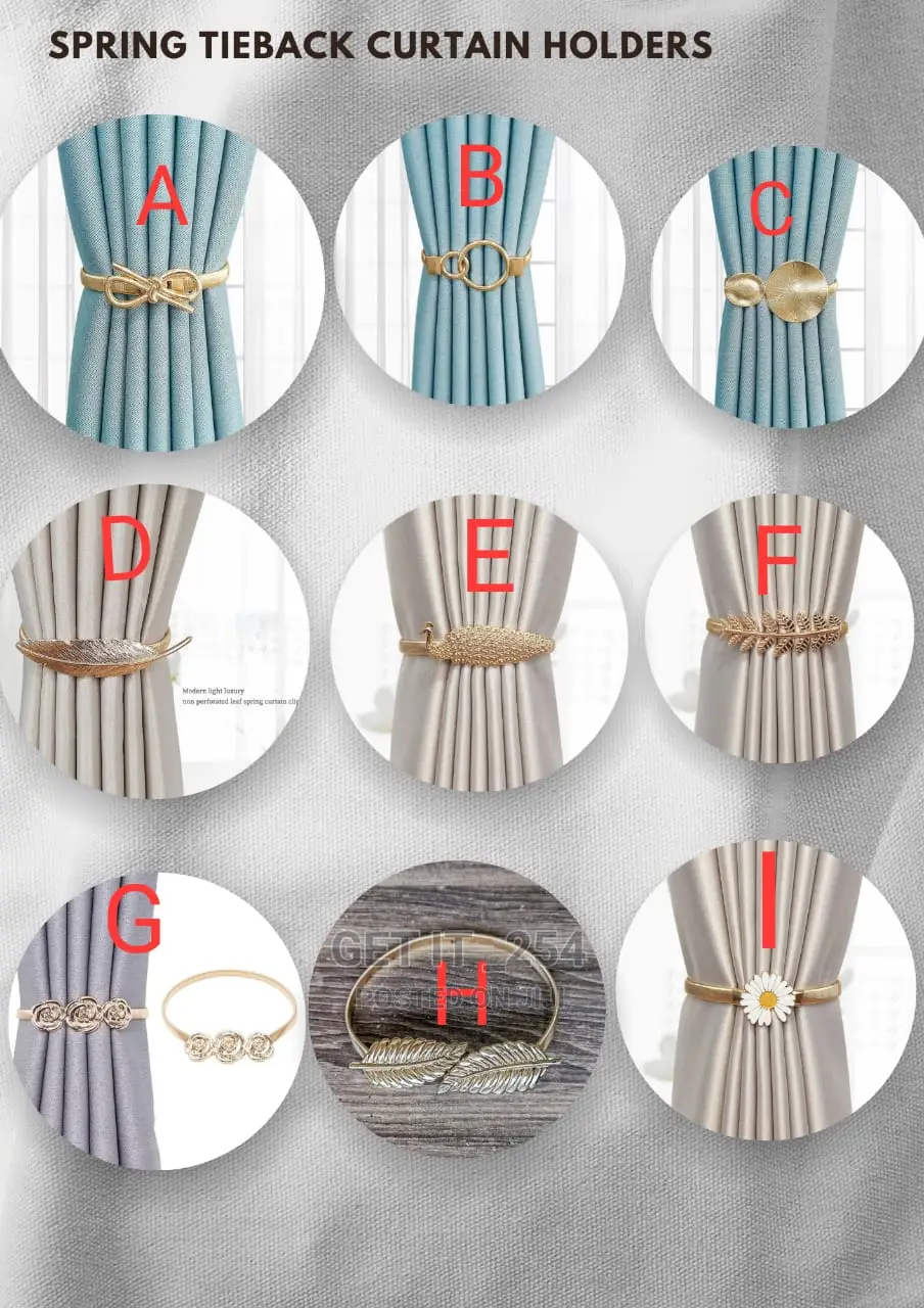 Spring Curtain Holders/Tie-Back*
1 Pair / 2 PCS