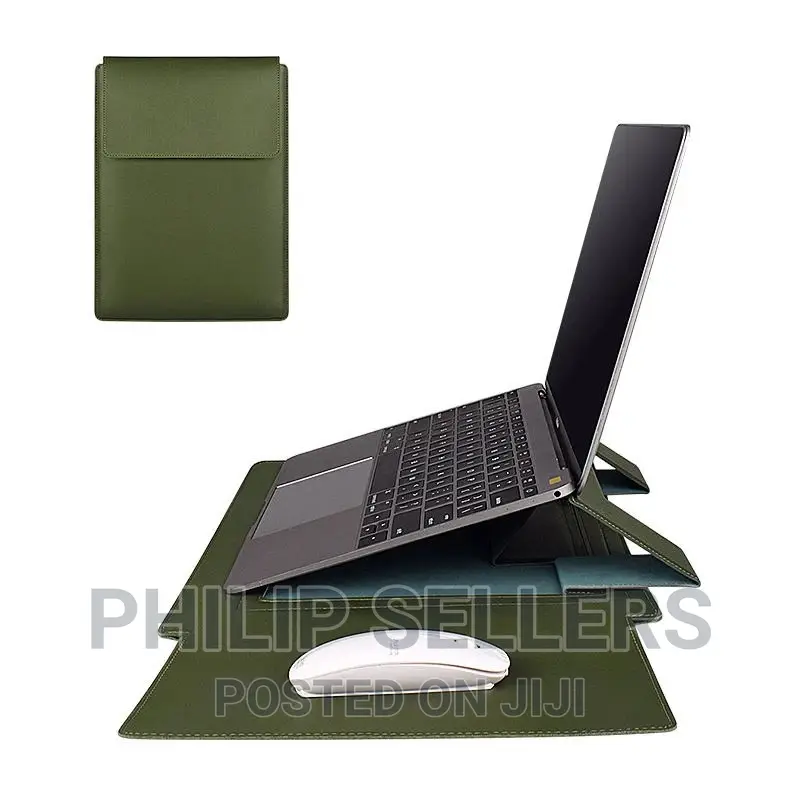 High Quality Waterproof Slim Pu Leather Laptop Sleeve Bag Ca