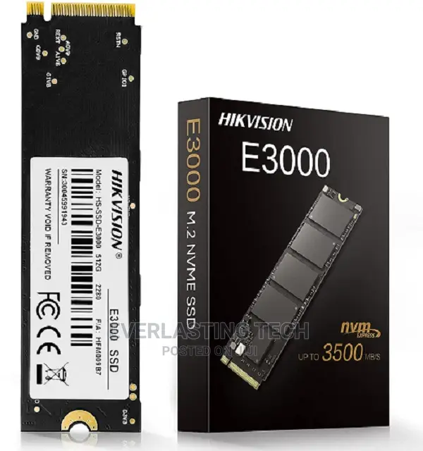 HIKVISION E3000 INTERNAL SSD M.2 Pcie Gen 3*4 Nvme - 512gb