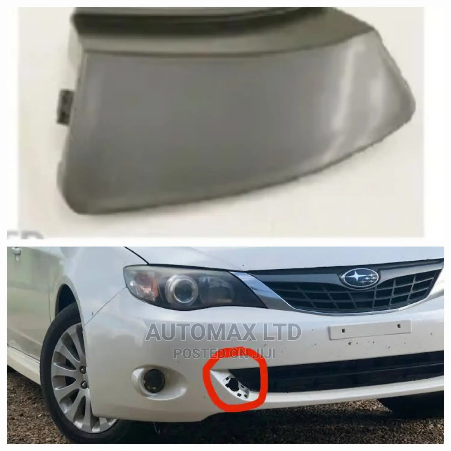 New Front Towing Cap Cover. For Subaru Impreza, GH2/3, OEM