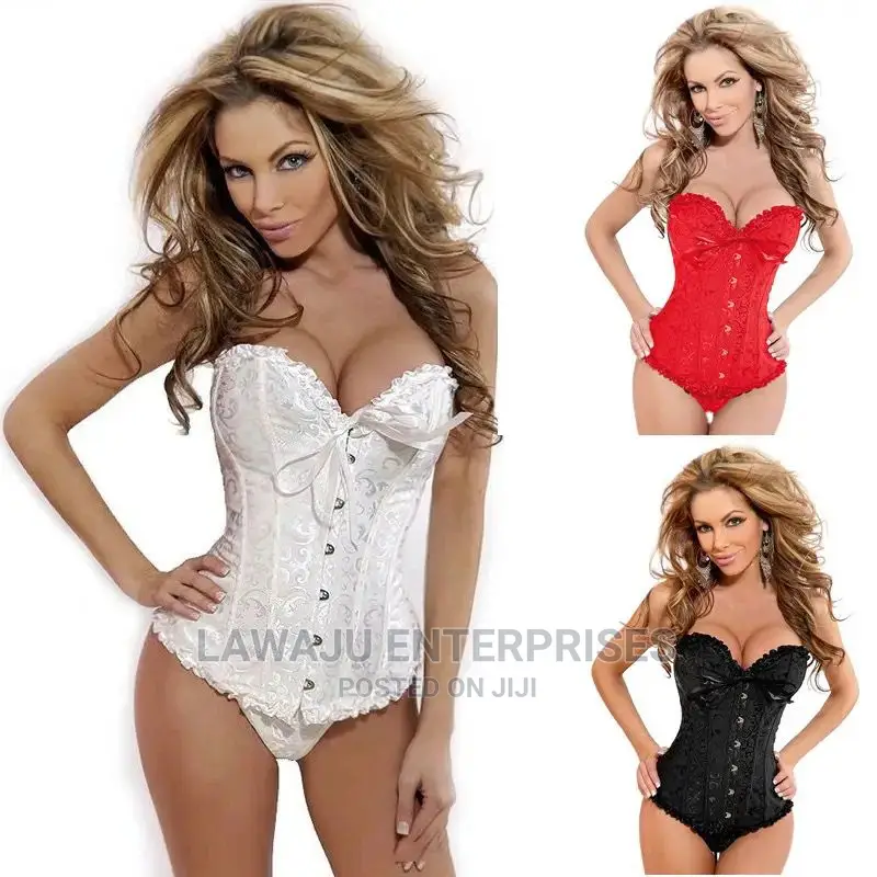 Corset Top With Matching Thong Lingerie Set
