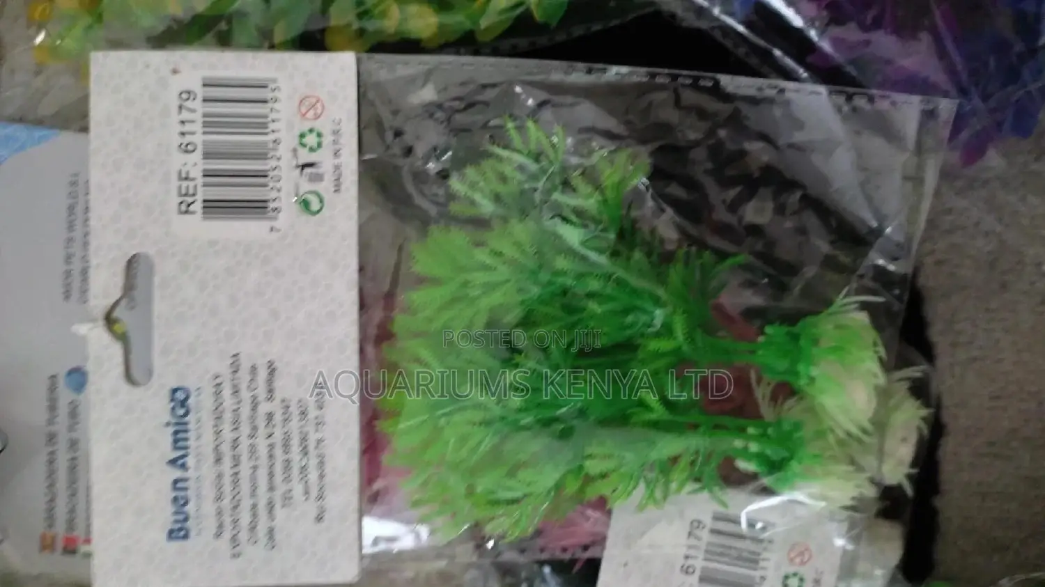 Mini Aquarium Plastic Plants Double
