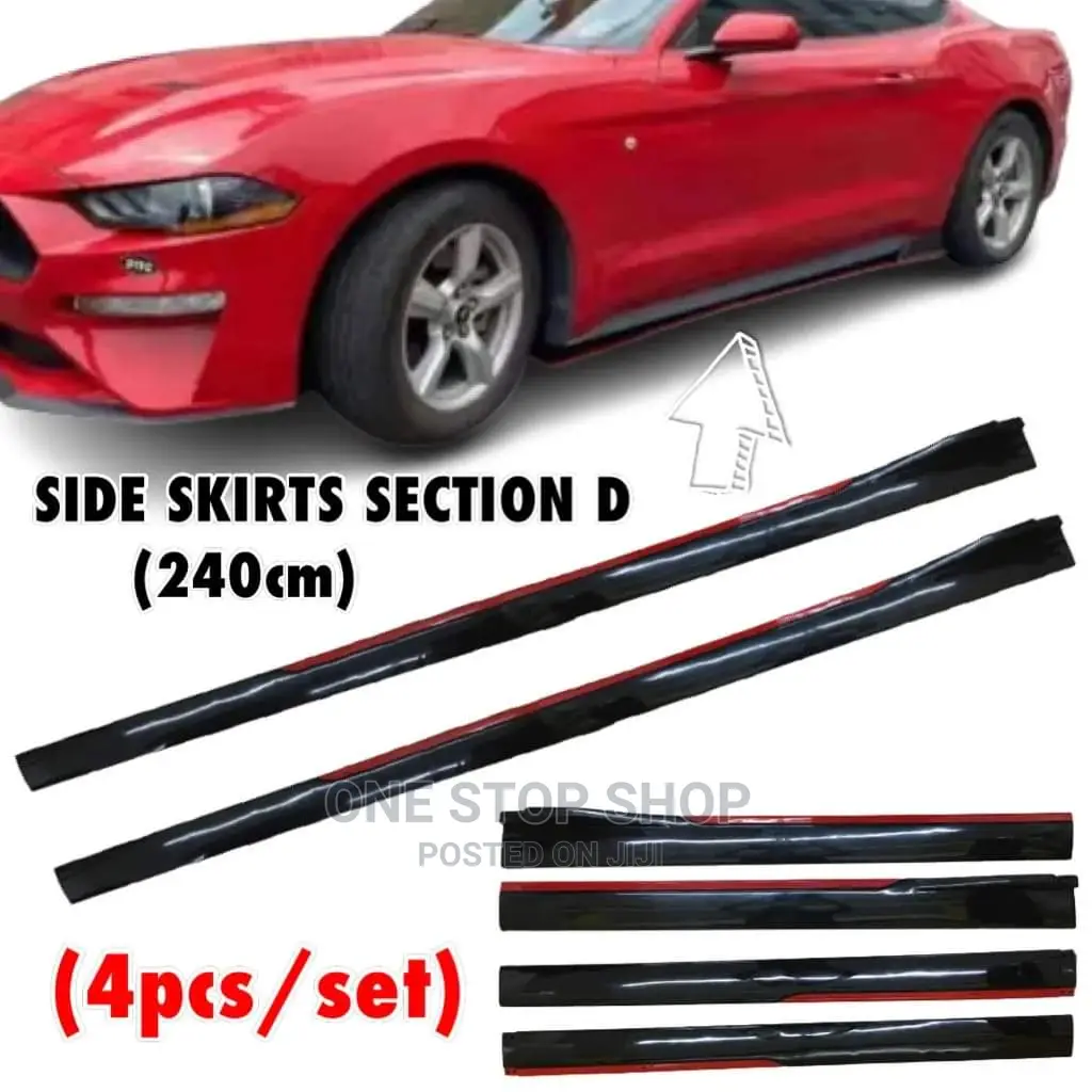 4pcs Side Skirts Universal Body Kits Decor