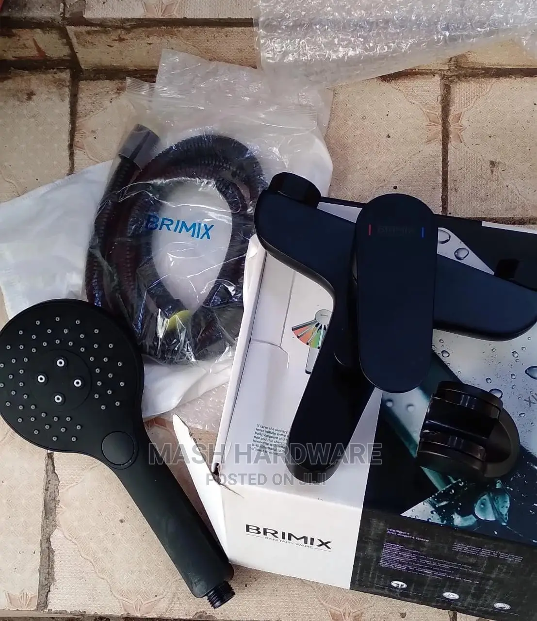 Matt Black Brimix Shower Mixer