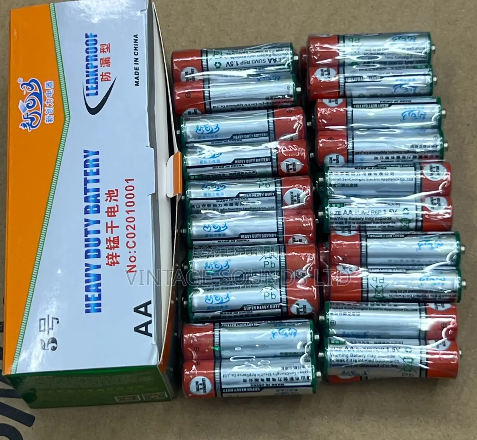Heavy Duty AA Batteries 1.5V (20pairs)Non Rechargeable