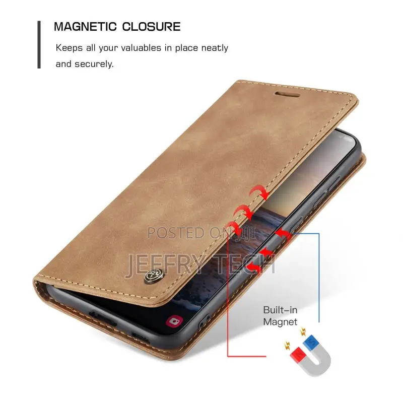 Samsung Galaxy S23 Retro Flip Leather Wallet Case Brown