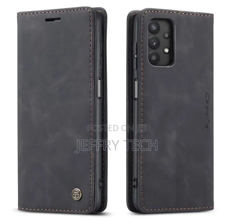 Samsung Galaxy A32 5G Retro Flip Leather Wallet Case Black