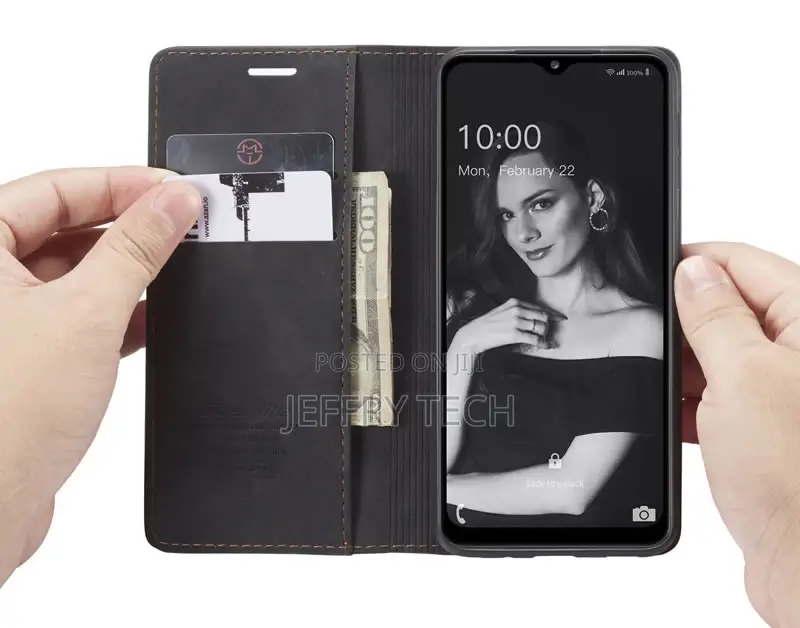 Samsung Galaxy A32 5G Retro Flip Leather Wallet Case Black
