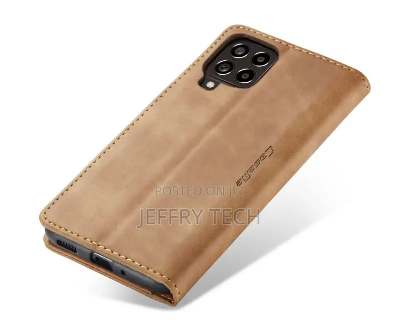 Samsung Galaxy M53 5G Retro Flip Leather Wallet Case Brown