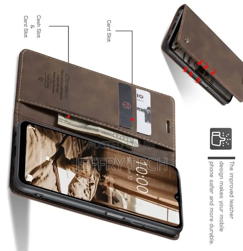 Samsung Galaxy A14 5G Retro Flip Leather Wallet Case Coffee