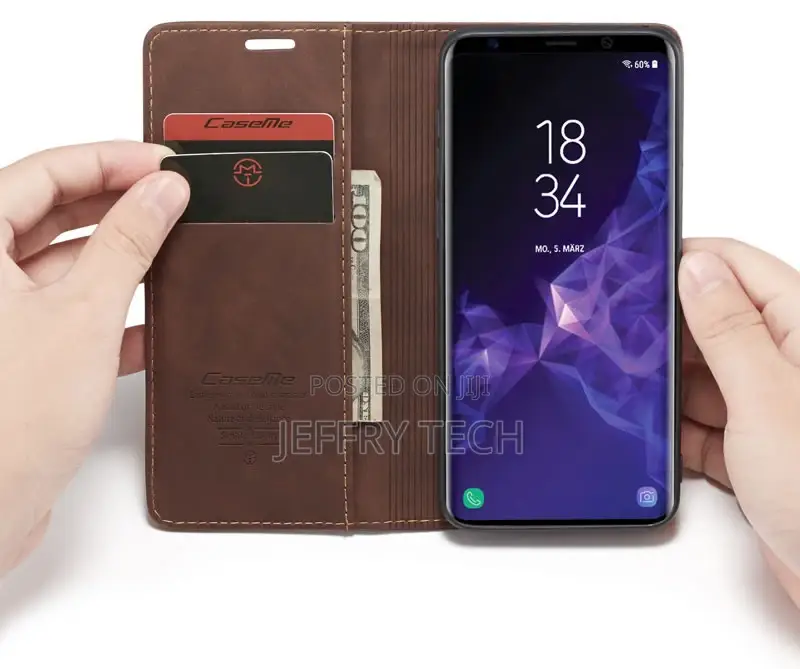 Samsung Galaxy S9 Plus Retro Matte Soft Flip Leathercoffee