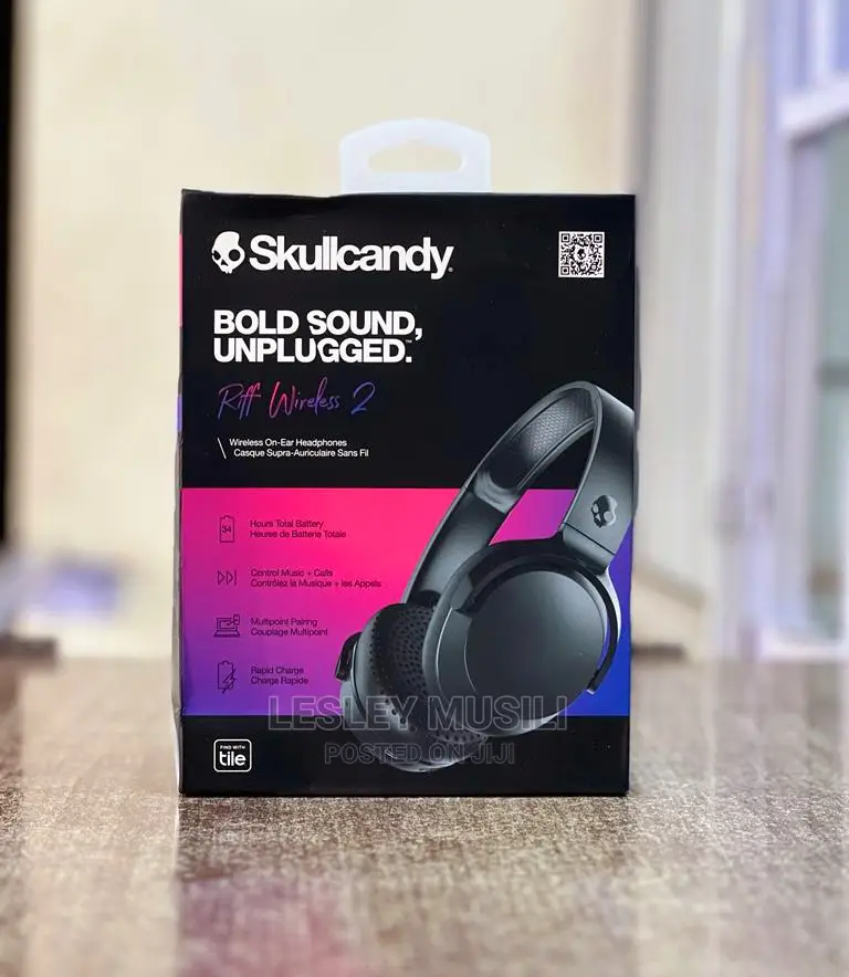 Skullcandy Riff 2 Wireless Headphones Black