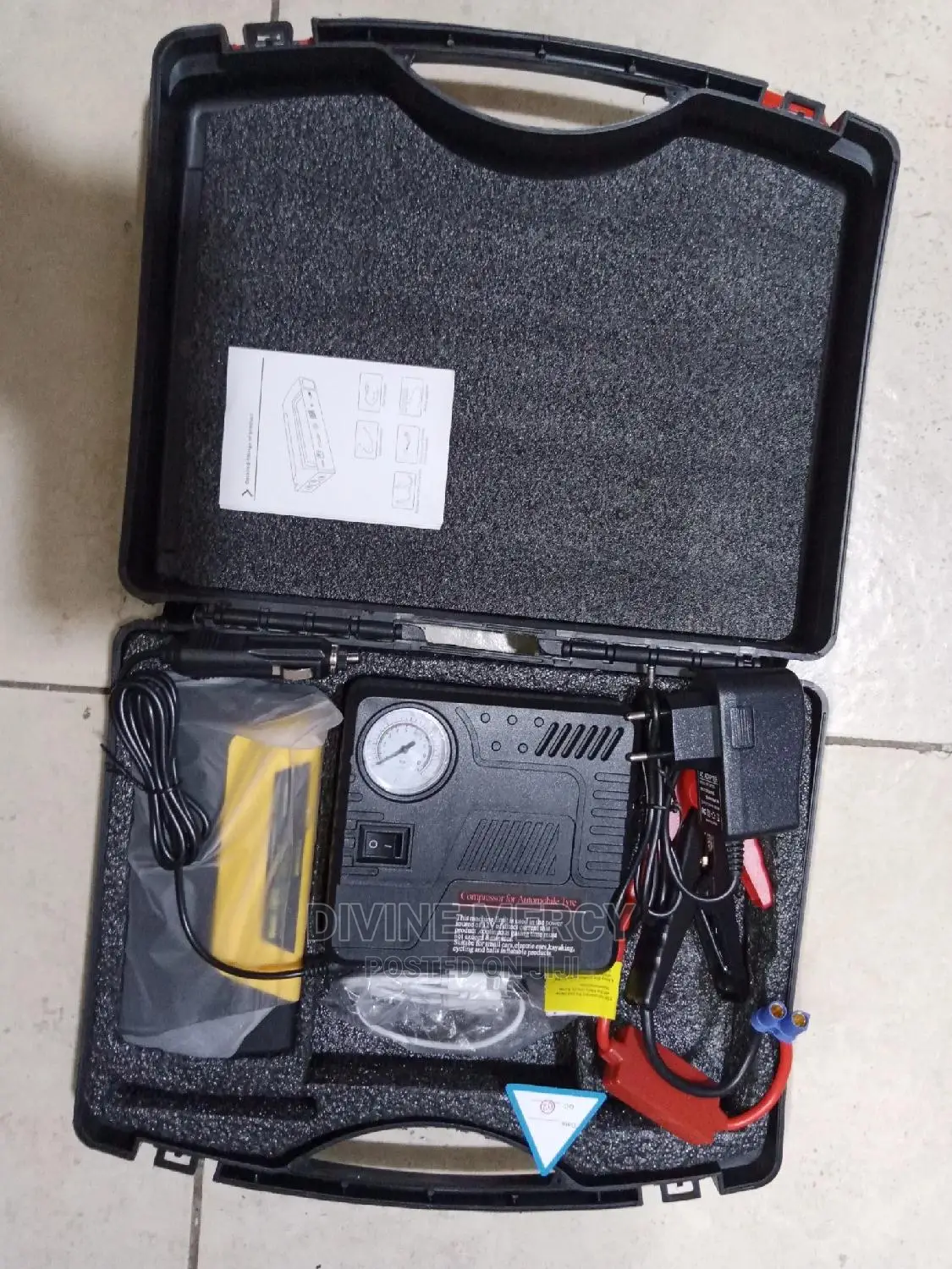 New High Capacity 4in 1 Potable Jumpstarter Kit.