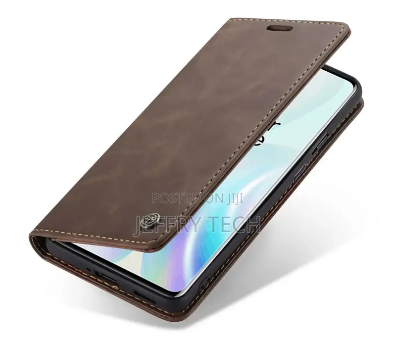 Caseme Oneplus 8 Vintage Style Matte Texture Soft PU Coffee