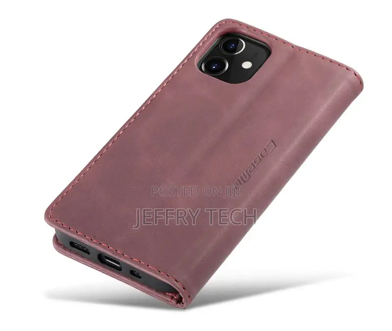 iPhone 12 Mini Retro Flip Leather Wallet Case Red